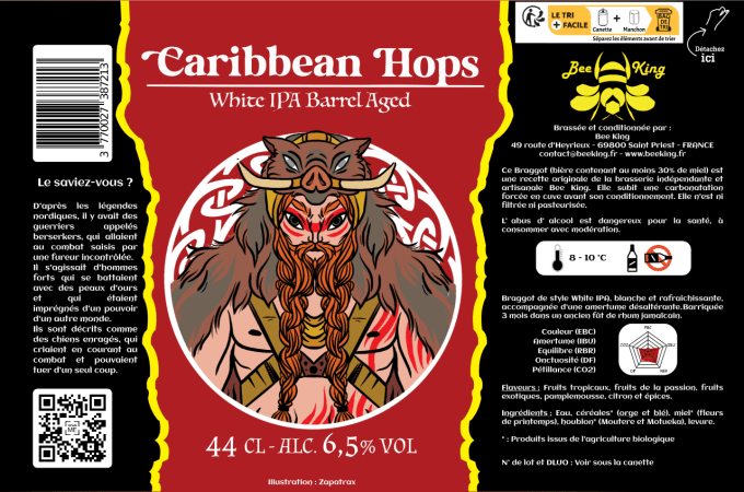 Caribbean Hops - White IPA - Barrel Aged (Rhum Jamaïcain)