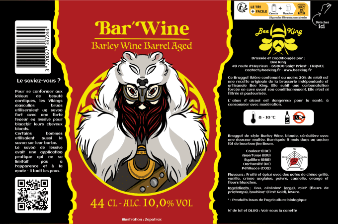 Bar'Wine - Barley Wine - Barrel Aged (Bourbon First Fill)