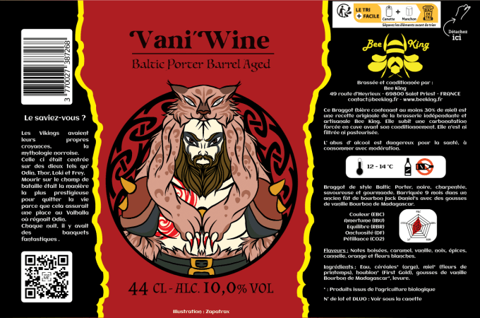Vani'Wine - Baltic Porter - Barrel Aged (Sirop d'érable ex Bourbon)