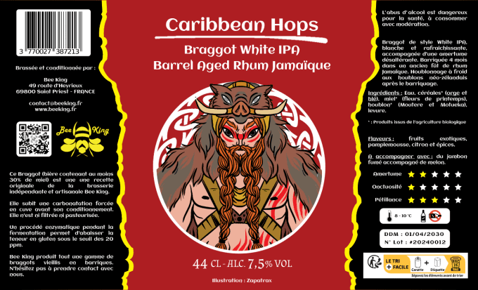 Caribbean Hops - White IPA - Barrel Aged (Rhum Jamaïcain) - Copie