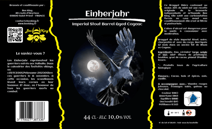 Einherjahr - Imperial Stout - Barrel Aged (Rhum Martinique ex Cognac)
