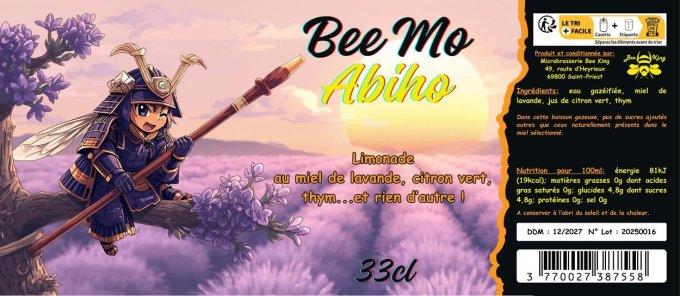 Bee Mo (sans alcool) - Abiho - Limonade au miel